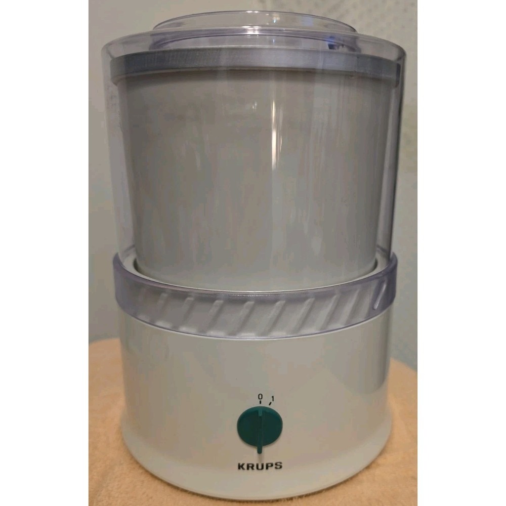 KRUPS TYP 337 Automatic Ice Cream Yogurt Maker La Glacier 1 Quart Used EUC